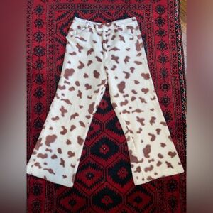 Vintage Fleece Flare Cow Pants Size 30/10